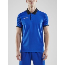 Craft Sport Polo Pro Control (100% Polyester) cobalt blue/black Men